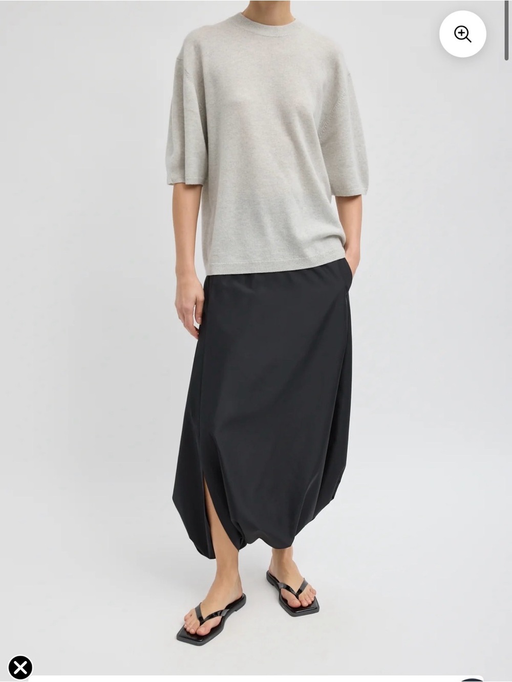 Tibi washable cashmere oversized easy t-shirt
